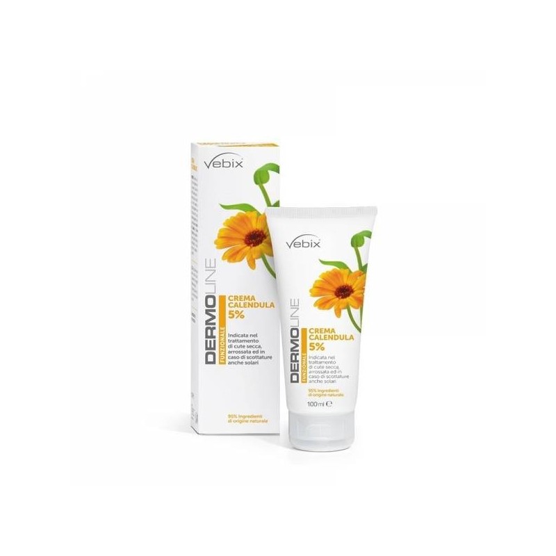 Vebi Istituto Biochimico Dermoline Crema Viso Mani Calendula 5% 100 Ml